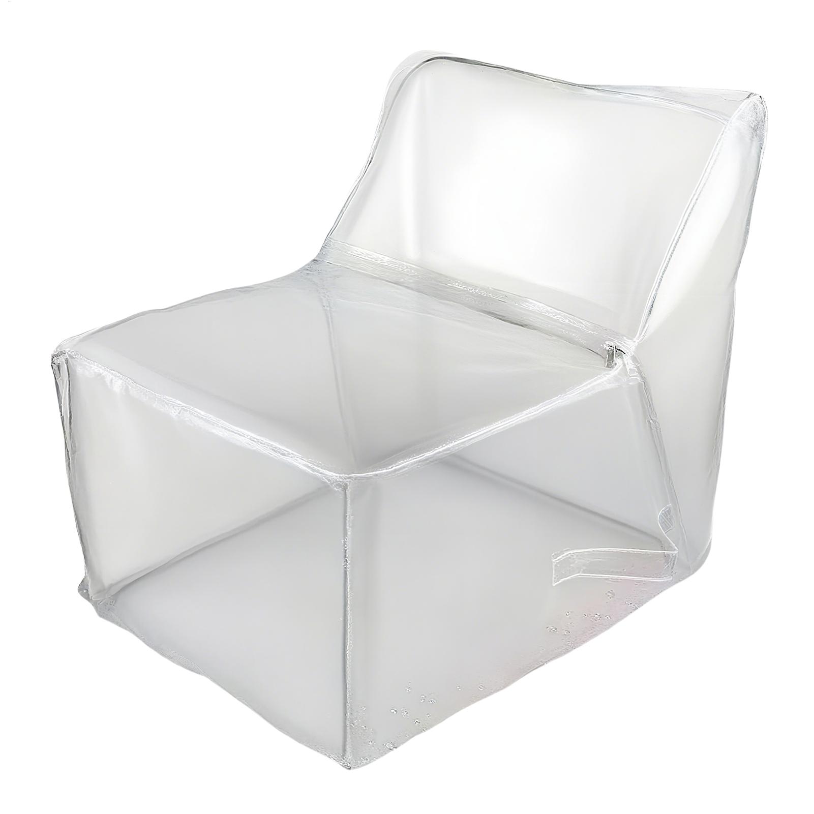 Floor Cushion Pouf - Clear Stuffed Animal Bean Bag Chair