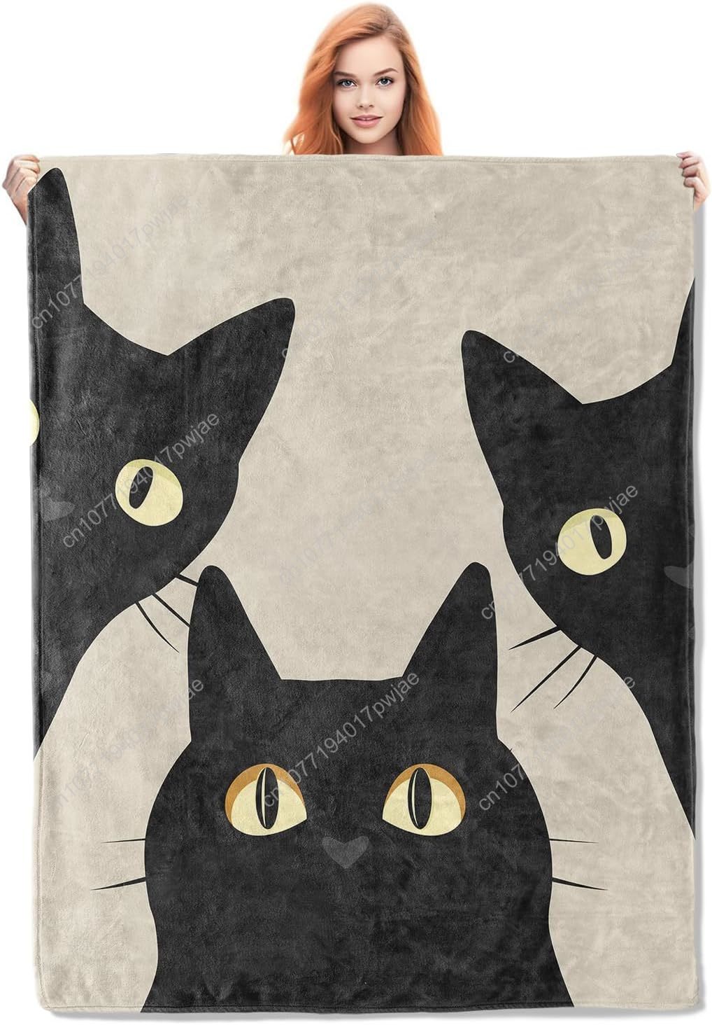 Home Textiles Throw - Funny Cat Blanket Gifts for Women