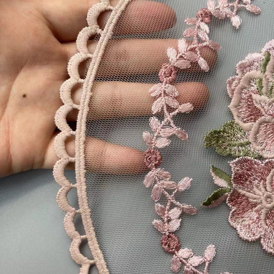 28*28 cm Pink Lace Flower Appl - Home Textiles Towel recension och pris