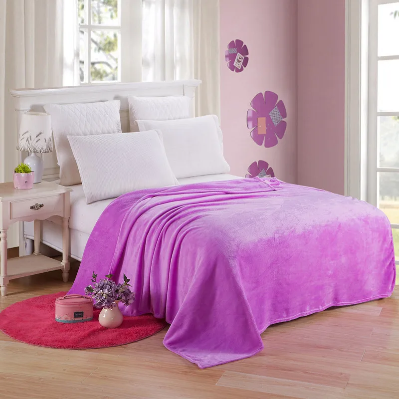 Home Textile Soft Solid Blanke - Quality Home Textiles recension och pris