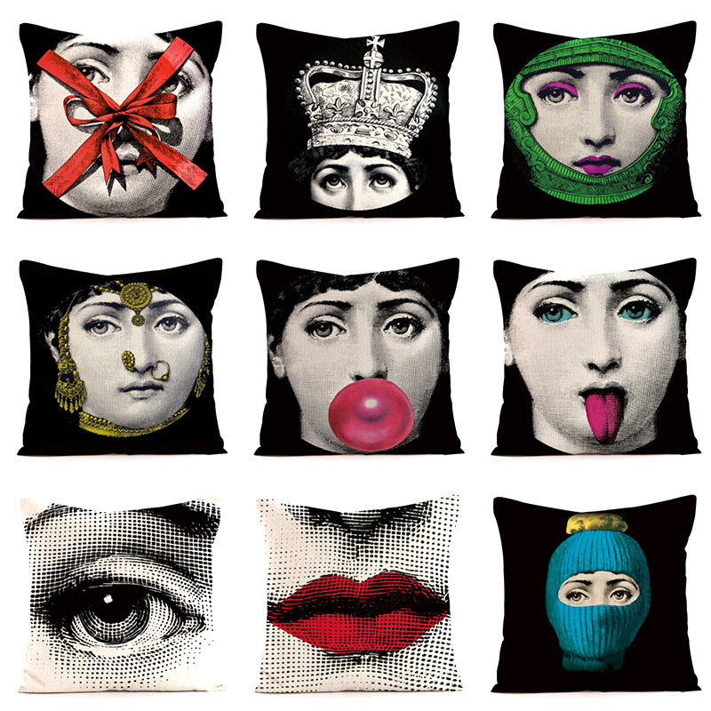 Abstract Nordic facial pattern - Home Textiles Throw recension och pris