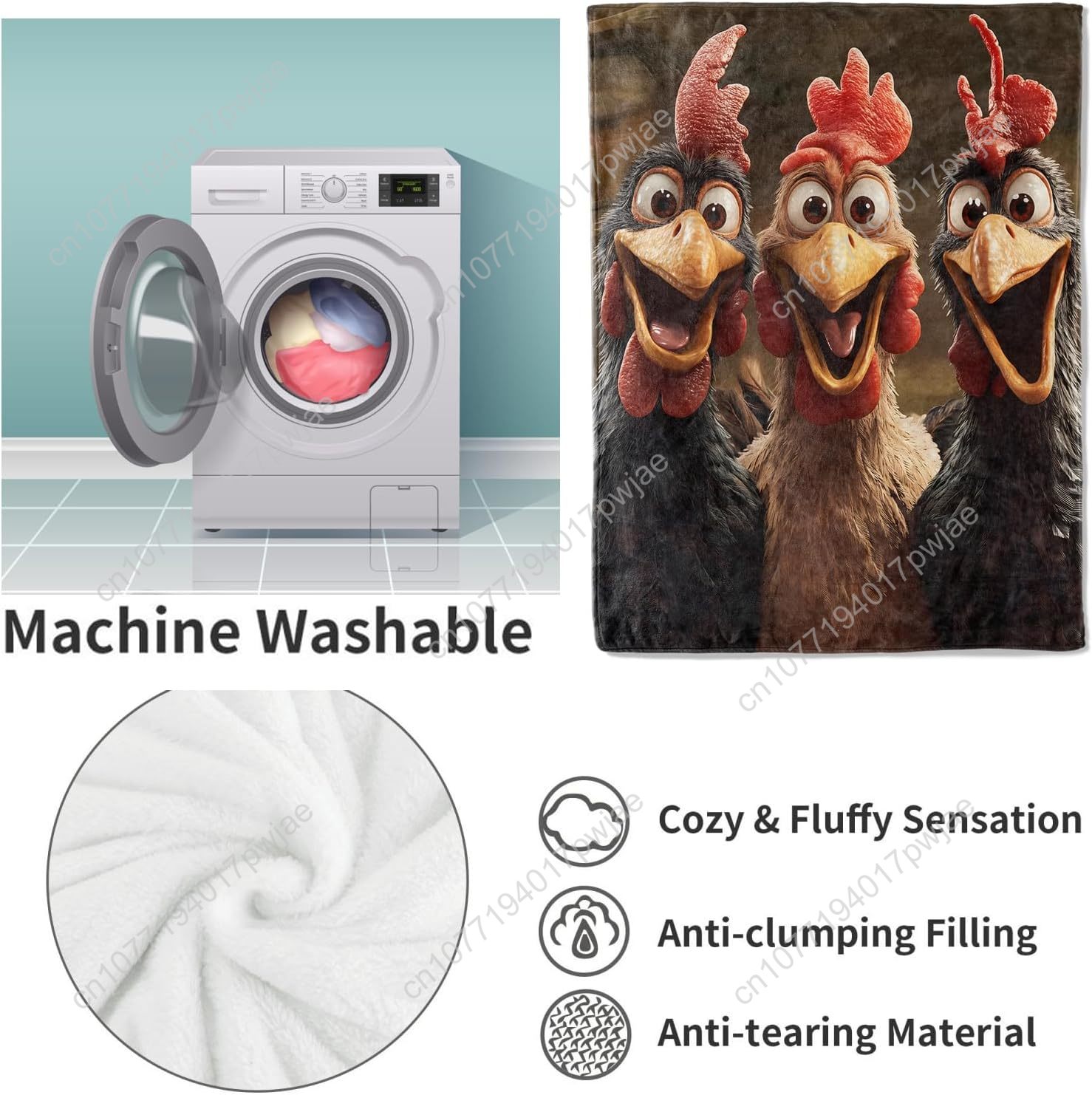 Chickens Blanket Gifts for Wom - Quality Home Textiles recension och pris