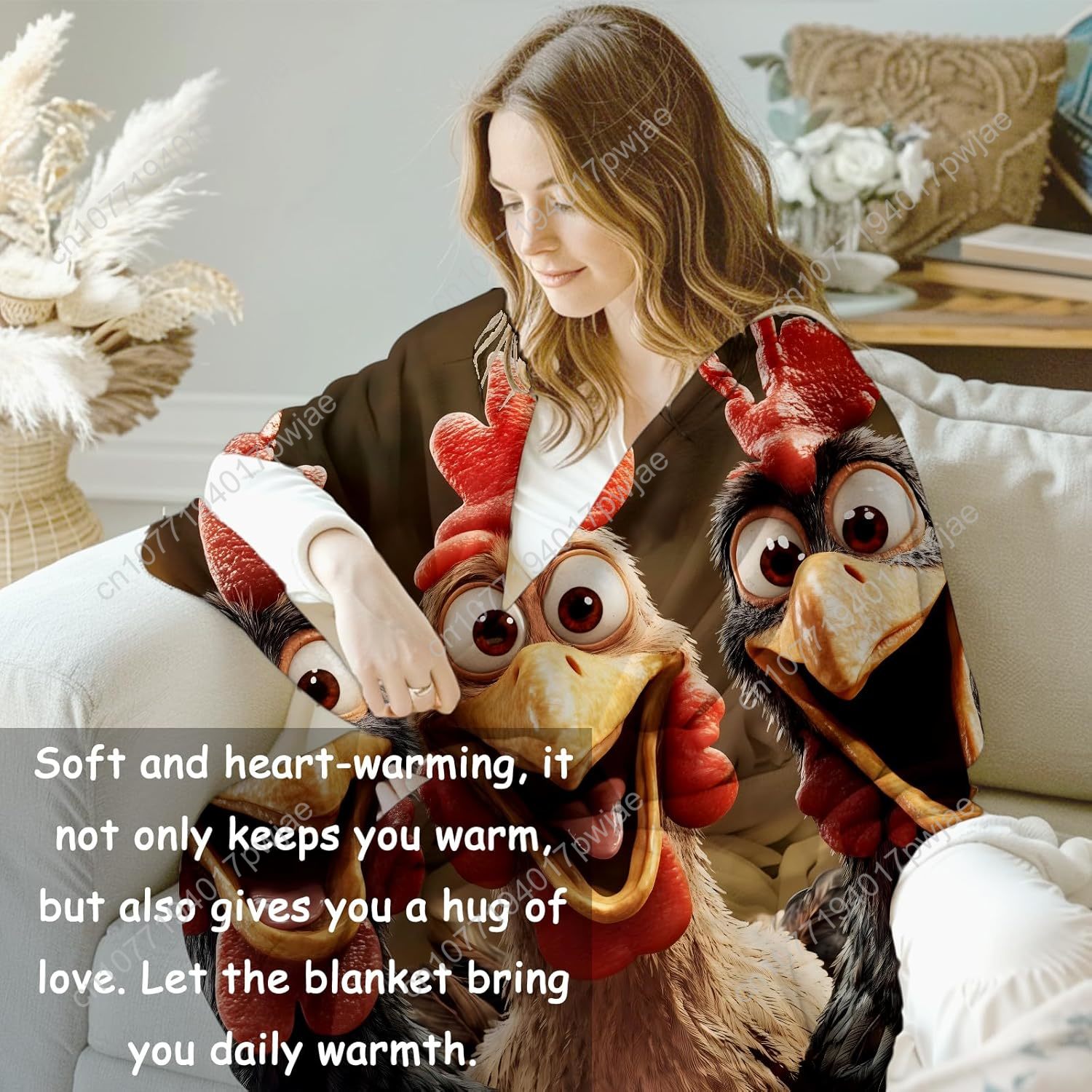Chickens Blanket Gifts for Wom - Quality Home Textiles recension och pris