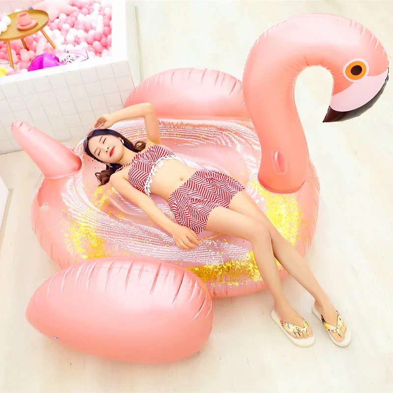 Hot Giant Sequined Flamingo In - Fitted Sheet Deep recension och pris