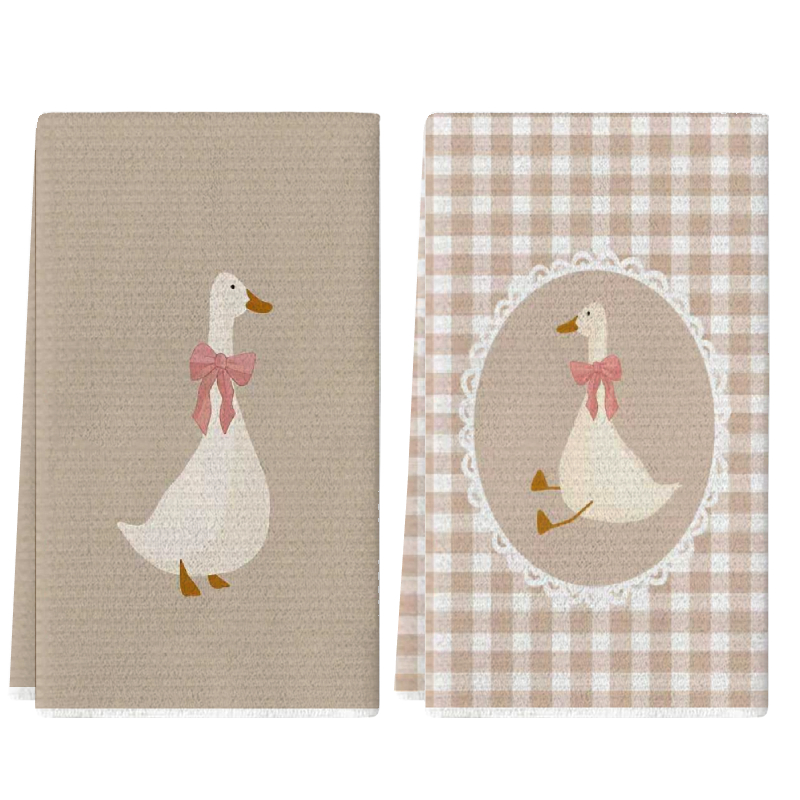 2Pcs, Cute Duck Kitchen Towels - Home Textiles Towel recension och pris