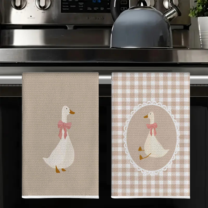 2Pcs, Cute Duck Kitchen Towels - Home Textiles Towel recension och pris