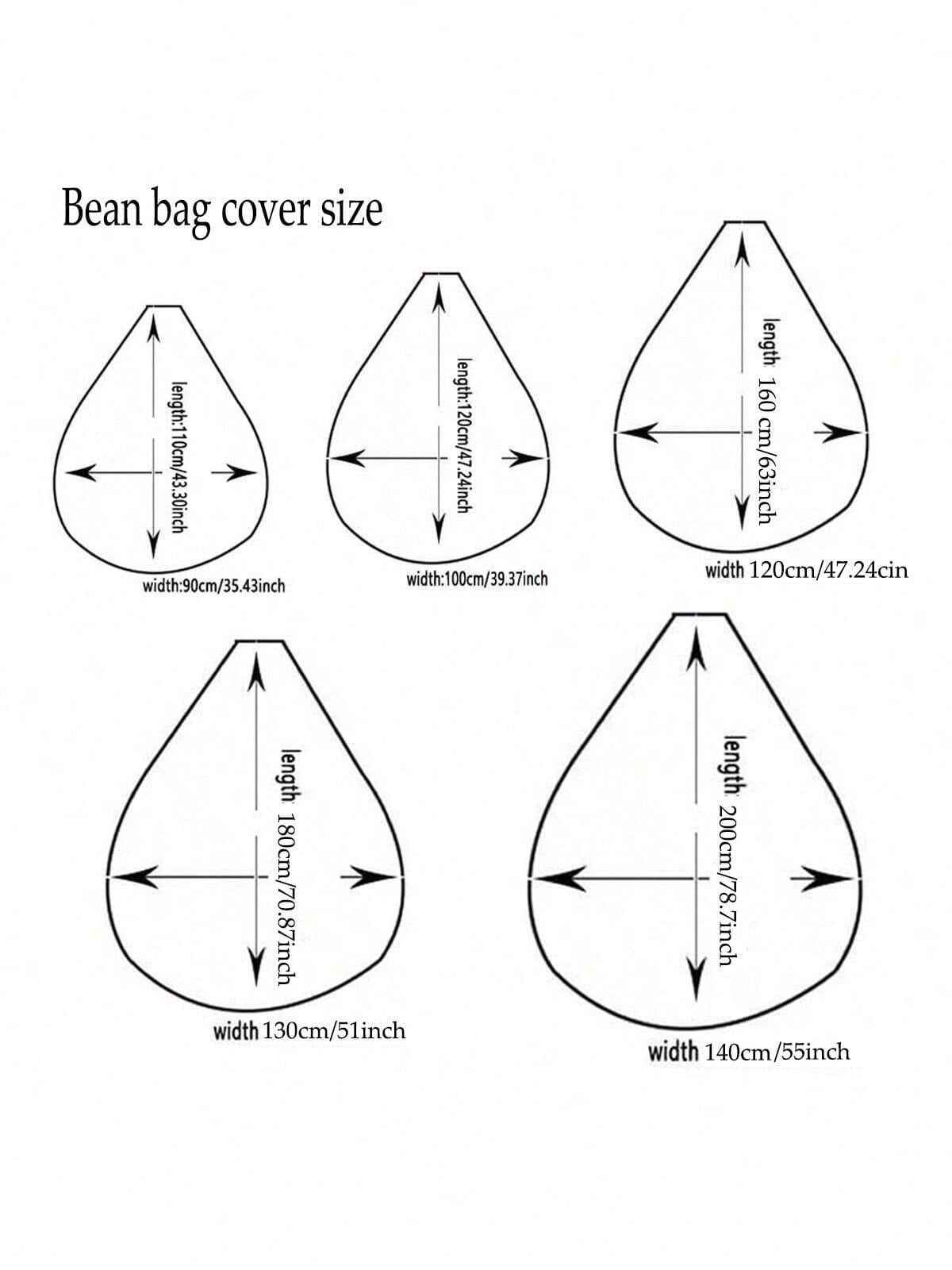 Bean Bag Cover Without Filler  - Floor Cushion Pouf recension och pris