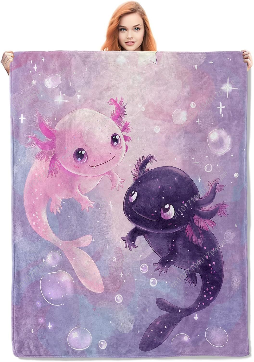 Axolotl Blanket Cute Axolotls  - Quality Home Textiles recension och pris