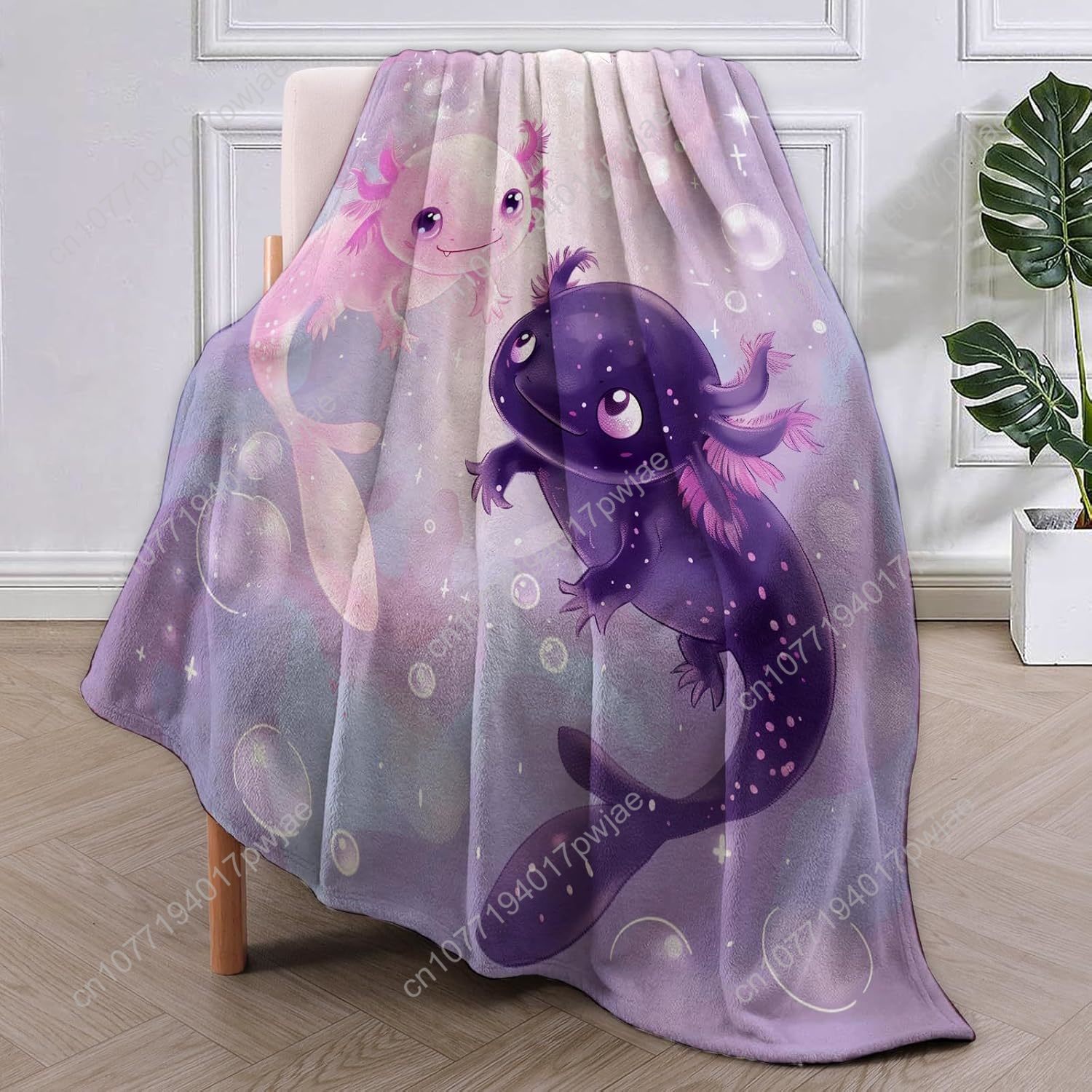 Axolotl Blanket Cute Axolotls  - Quality Home Textiles recension och pris