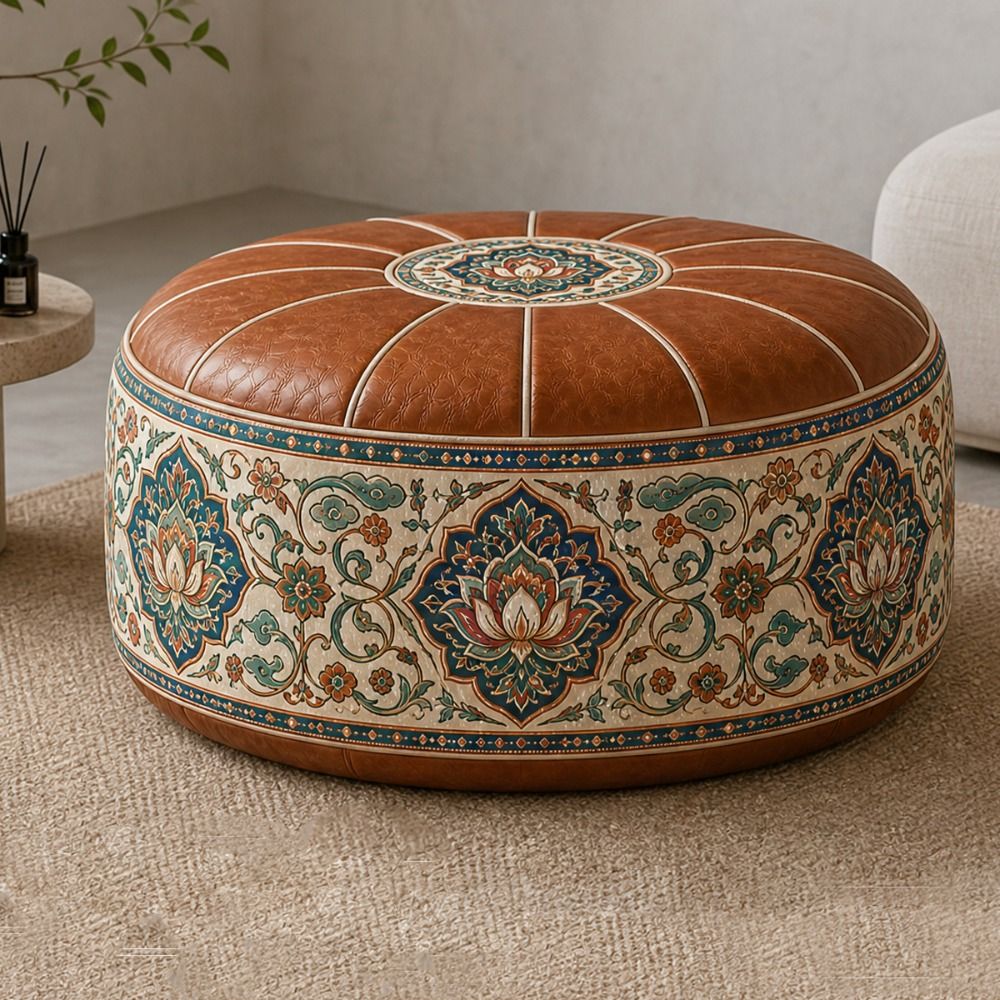 New PU Leather Ottoman Pouf Bo - Floor Cushion Pouf recension och pris