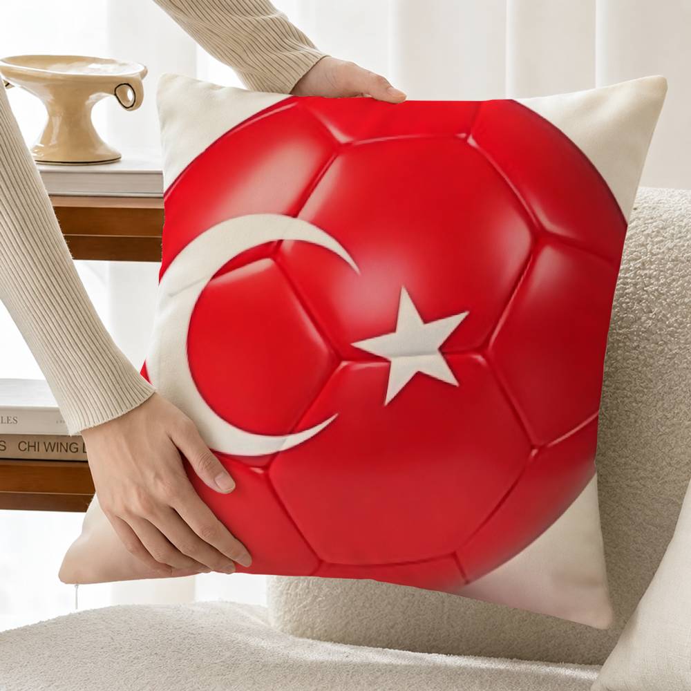 Turkey Flag Cotton Linen Squar - Home Textiles Turkey recension och pris