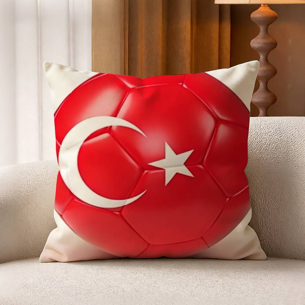 Turkey Flag Cotton Linen Squar - Home Textiles Turkey recension och pris