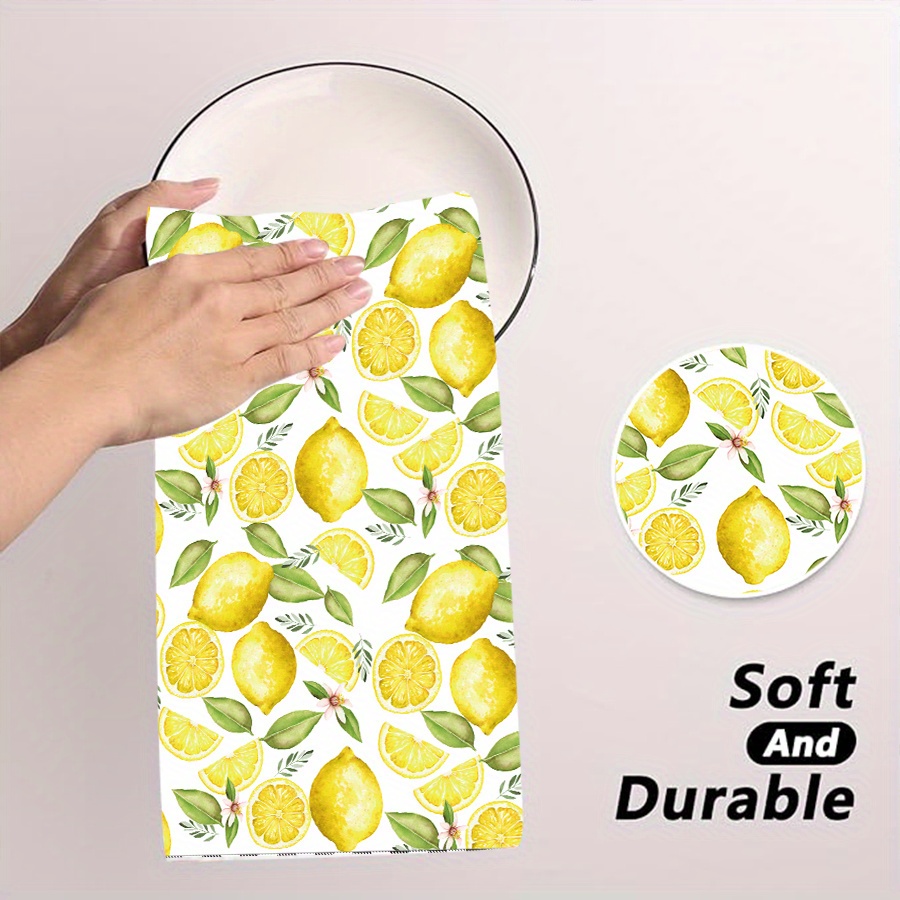 2Pcs, Lemon Wreath Kitchen Tow - Home Textiles Towel recension och pris