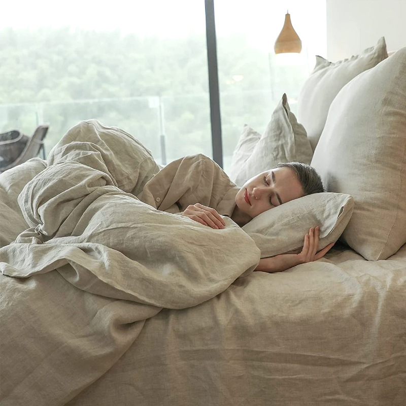100% Linen Bed Duvet Cover Sto - Quality Home Textiles recension och pris