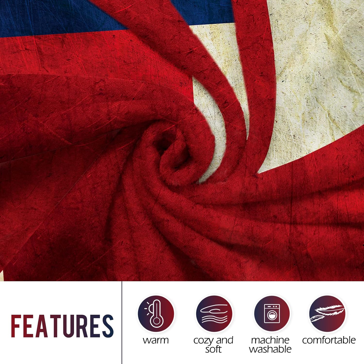 Levens Texas Flag Throw Blanke - Quality Home Textiles recension och pris