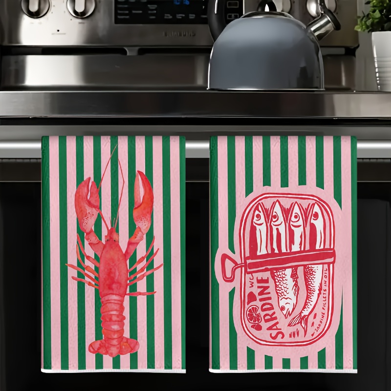 2Pcs, American Retro Striped S - Home Textiles Towel recension och pris