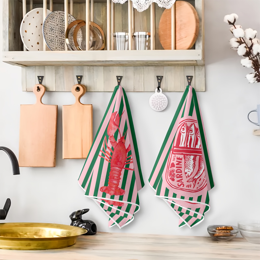 2Pcs, American Retro Striped S - Home Textiles Towel recension och pris