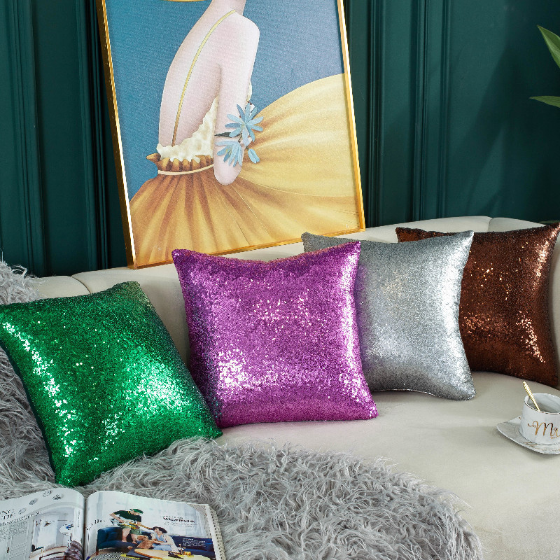 Sequin Solid Color Gradient Pi - Quality Home Textiles recension och pris