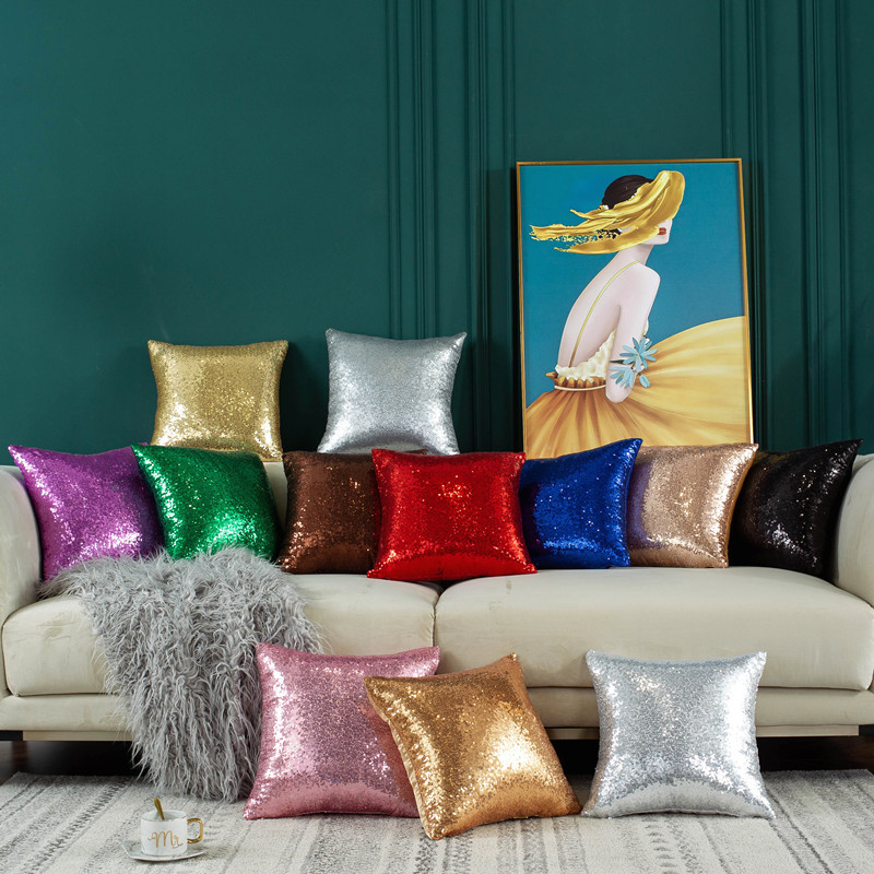 Sequin Solid Color Gradient Pi - Quality Home Textiles recension och pris