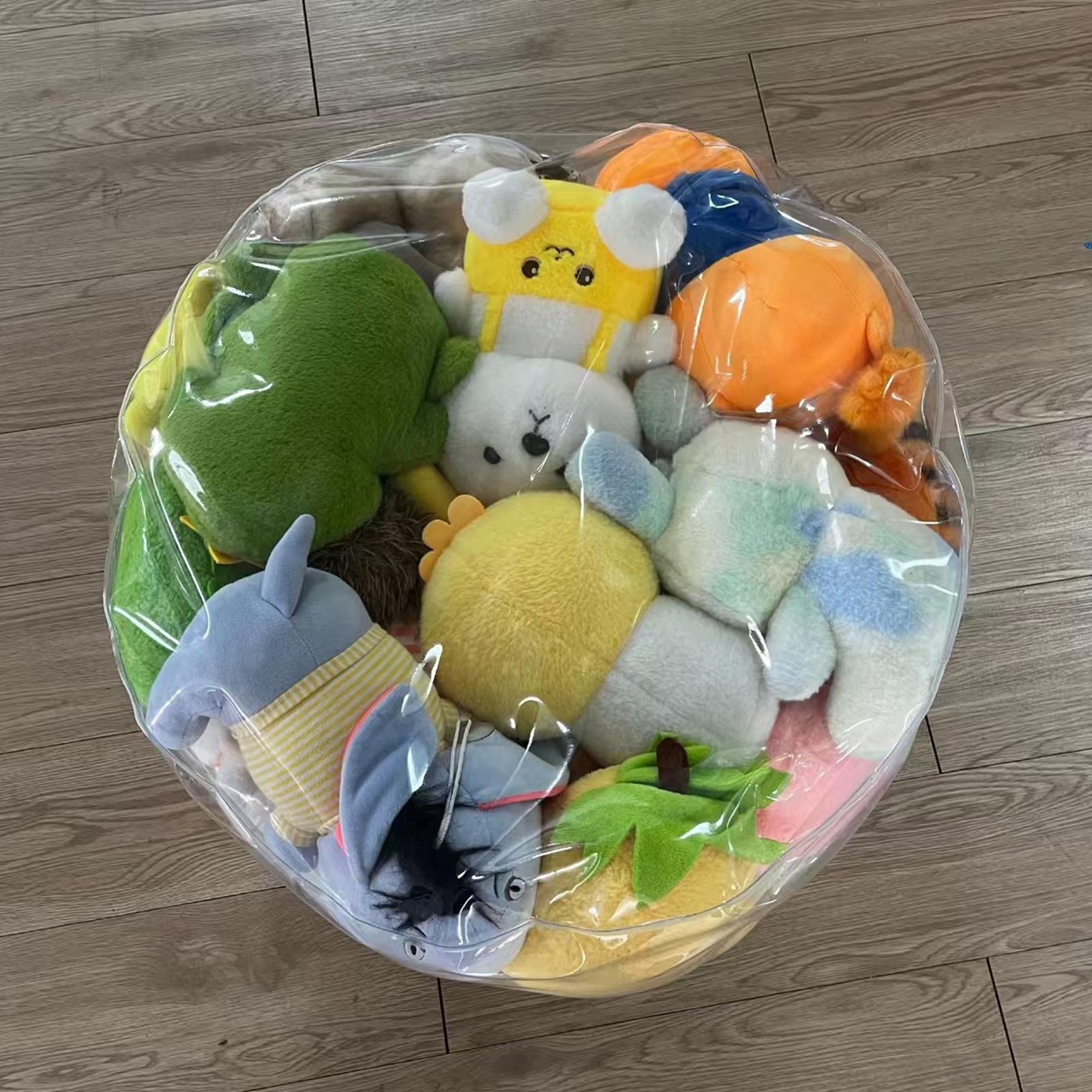 Clear Animal Storage Chair Plu - Floor Cushion Pouf recension och pris