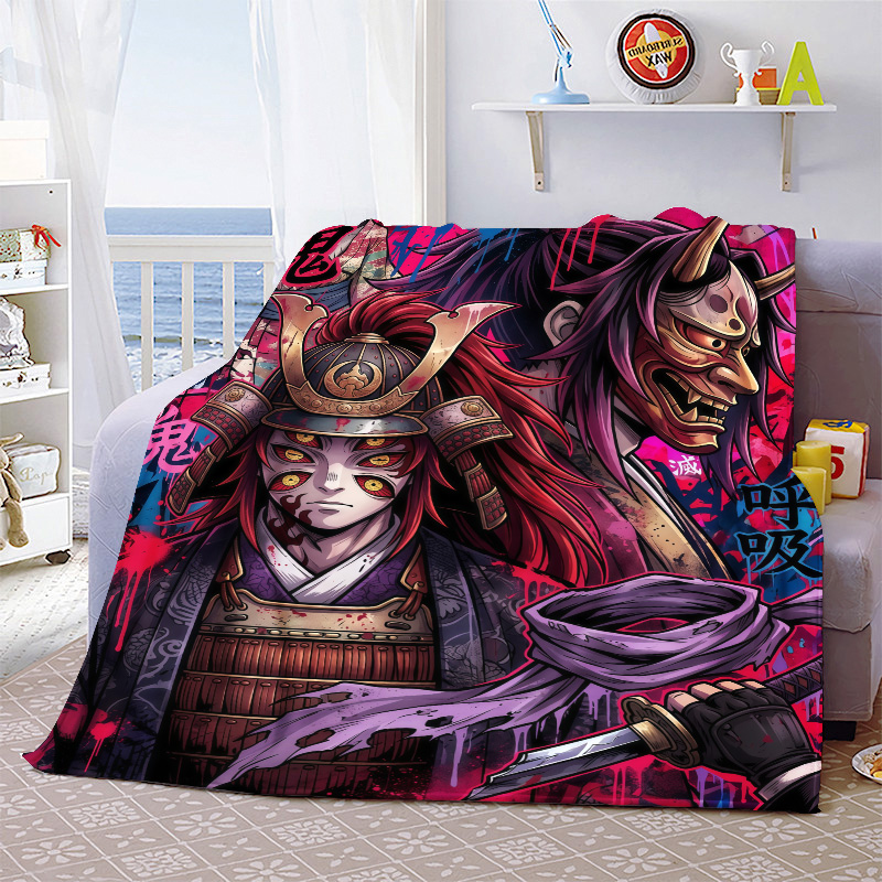 Demon Slayer Theme Flannel Bla - Home Textiles Throw recension och pris
