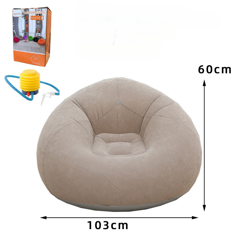 Large Inflatable Lazy Sofa PVC - Floor Cushion Pouf recension och pris