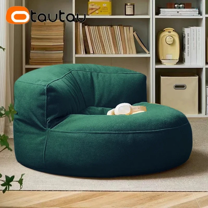 OTAUTAU Filled Bean Bag with F - Floor Cushion Pouf recension och pris