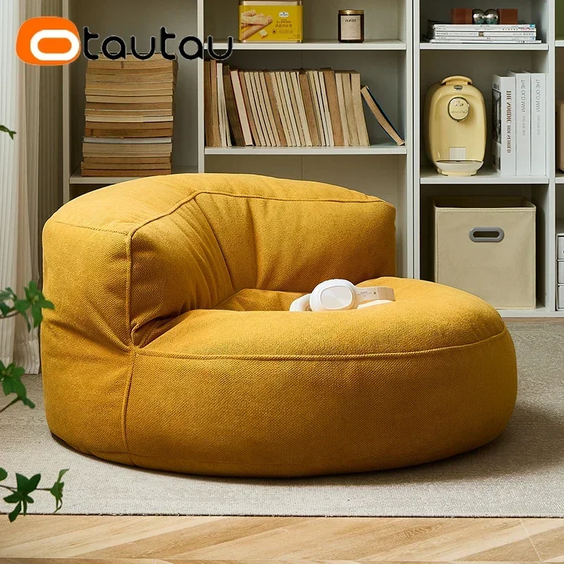 OTAUTAU Filled Bean Bag with F - Floor Cushion Pouf recension och pris
