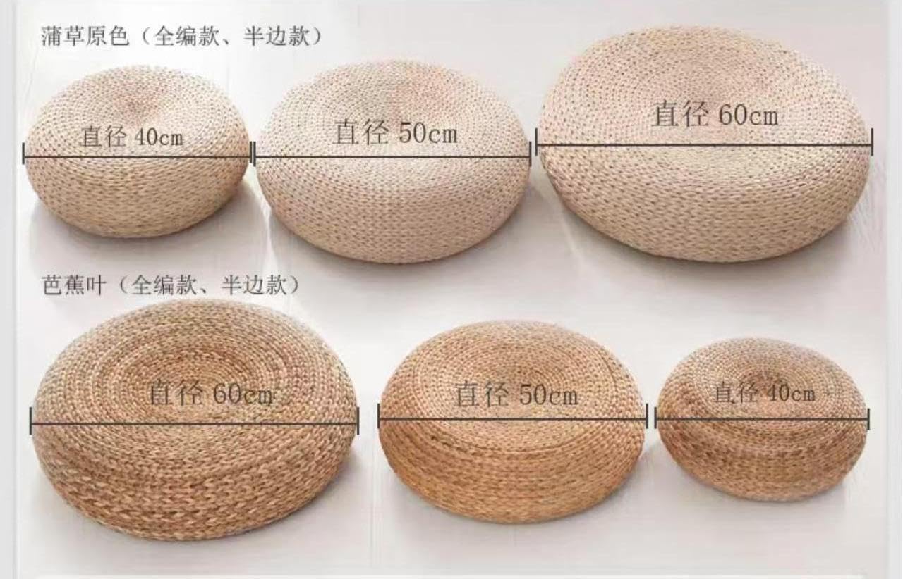 Handmade Straw Flat Floor Pouf - Floor Cushion Pouf recension och pris
