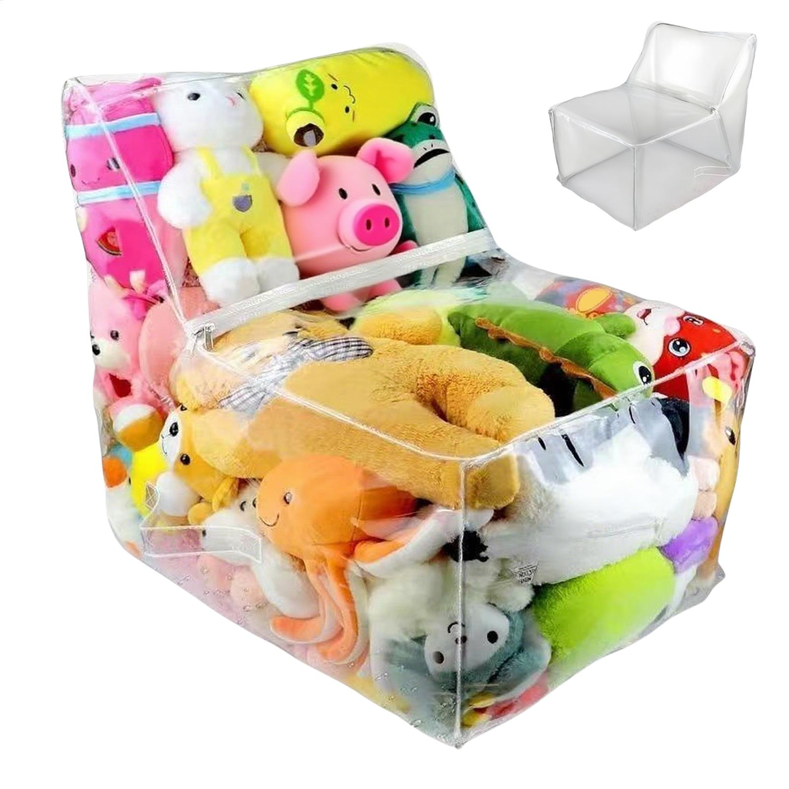 Clear Stuffed Animal Bean Bag  - Floor Cushion Pouf recension och pris