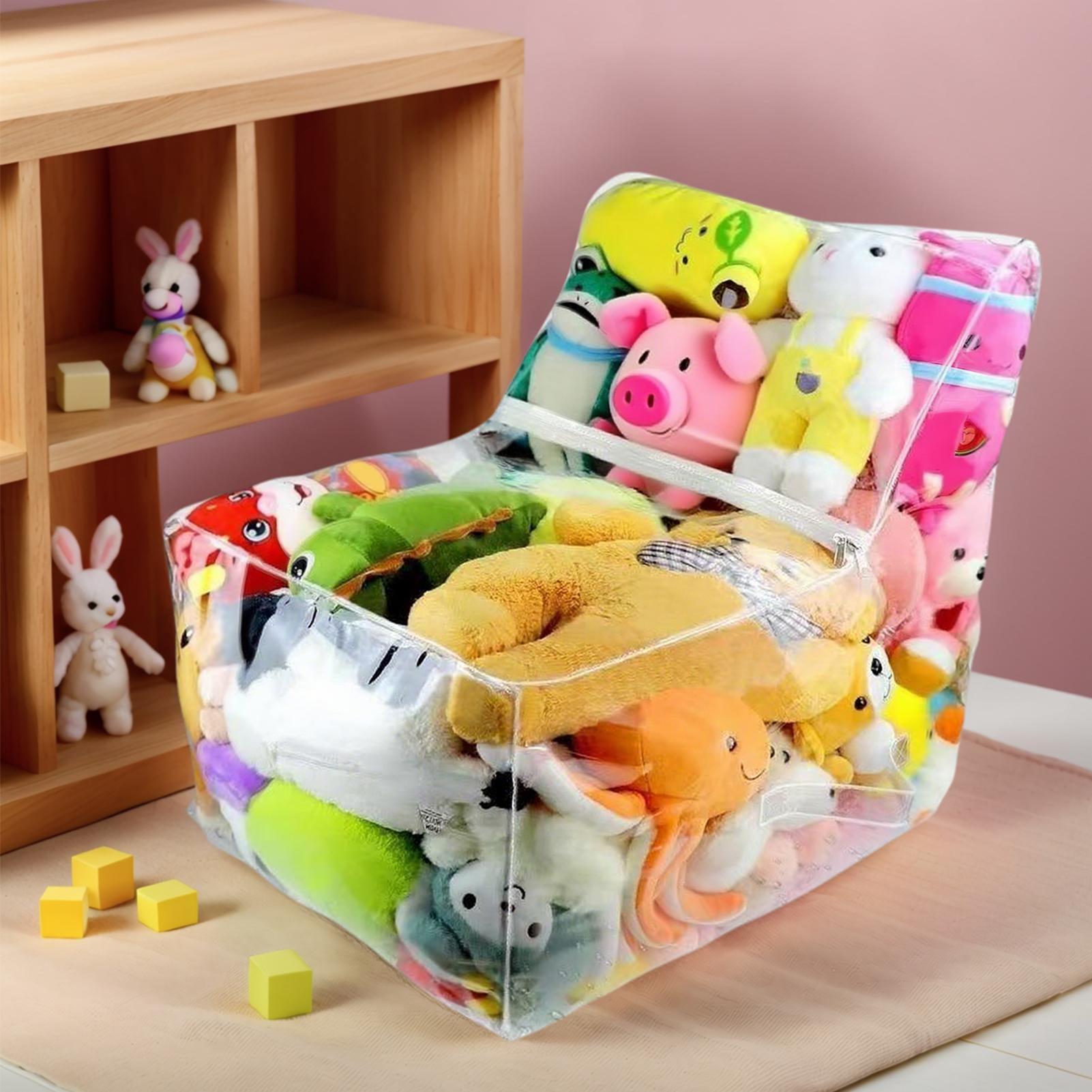 Clear Stuffed Animal Bean Bag  - Floor Cushion Pouf recension och pris