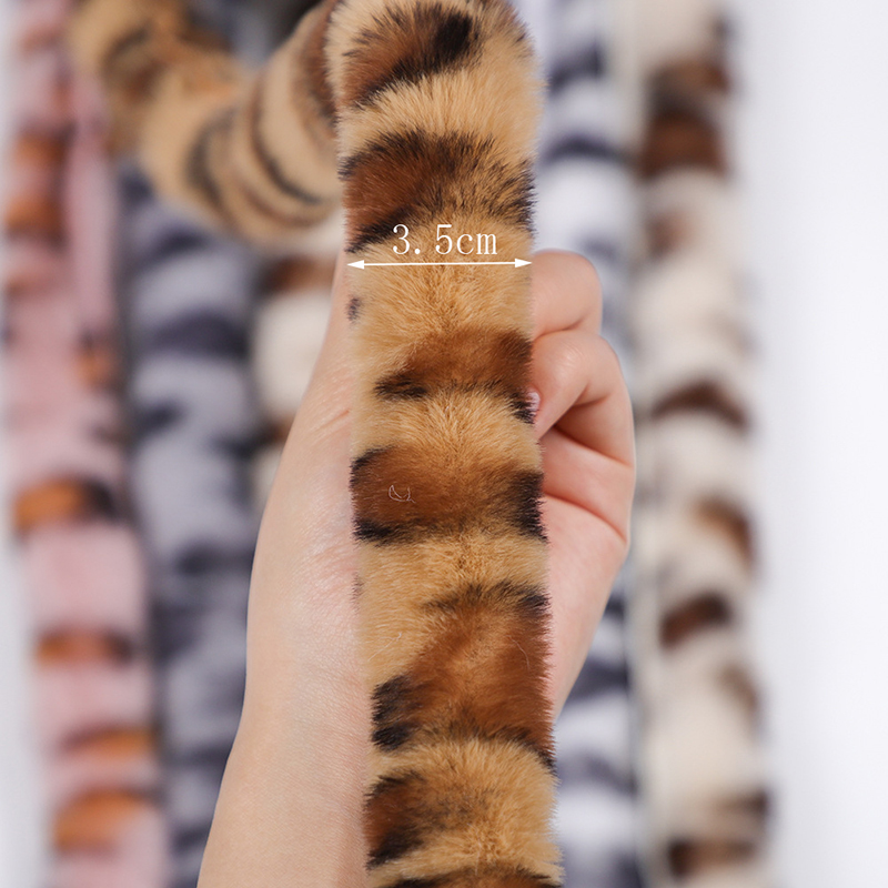 1m Faux Rabbit Fur Leopard Rib - Home Textiles Turkey recension och pris