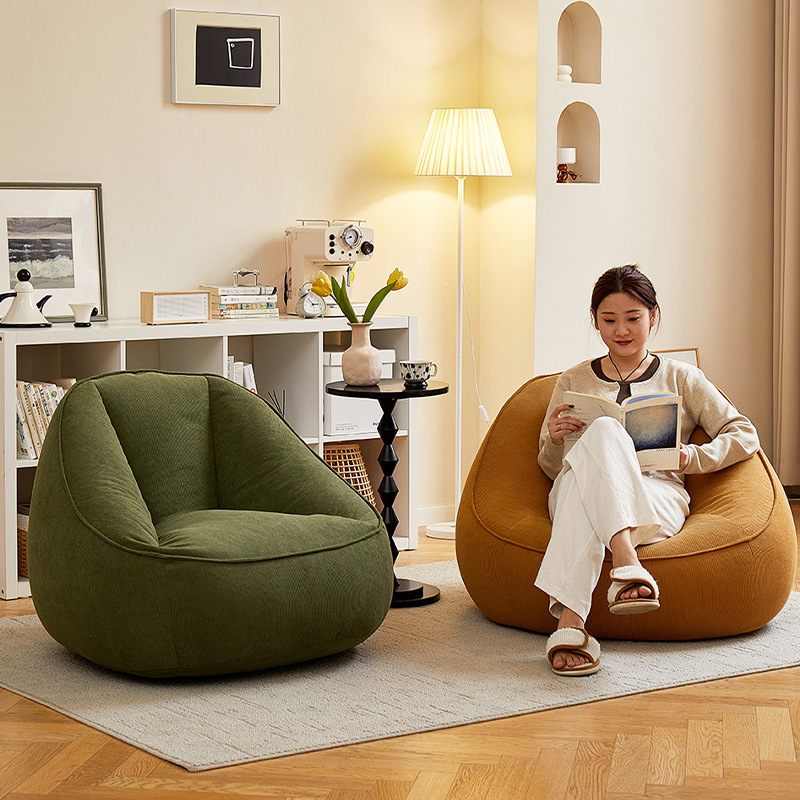 Single Bean Bag Sofa Living Ro - Floor Cushion Pouf recension och pris