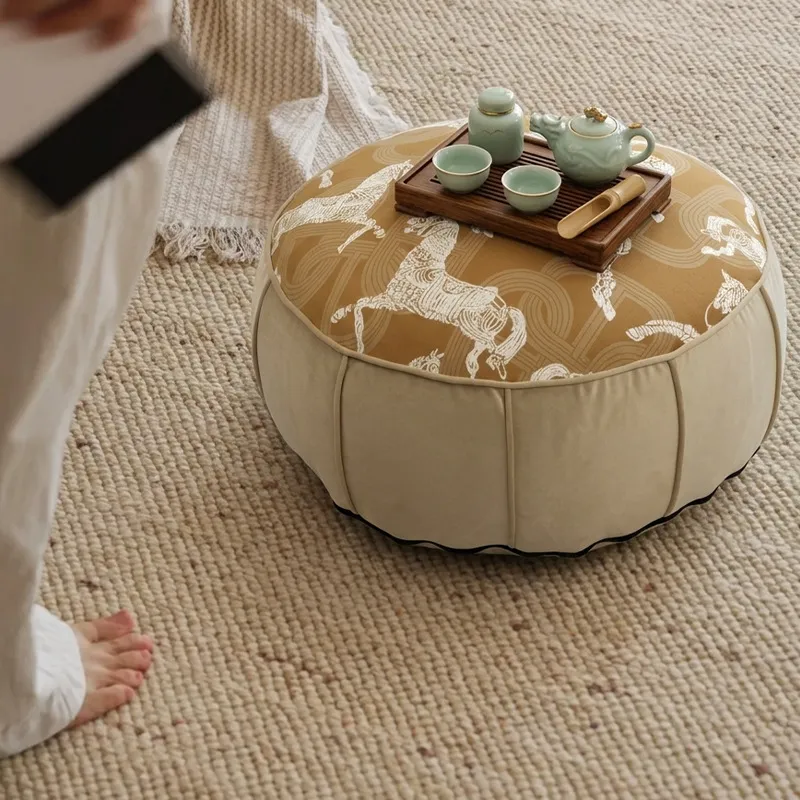 Round Chinese Style Floor Pouf - Floor Cushion Pouf recension och pris